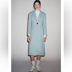 ZARA FITTED WOOL BLEND COAT ZW COLLECTION